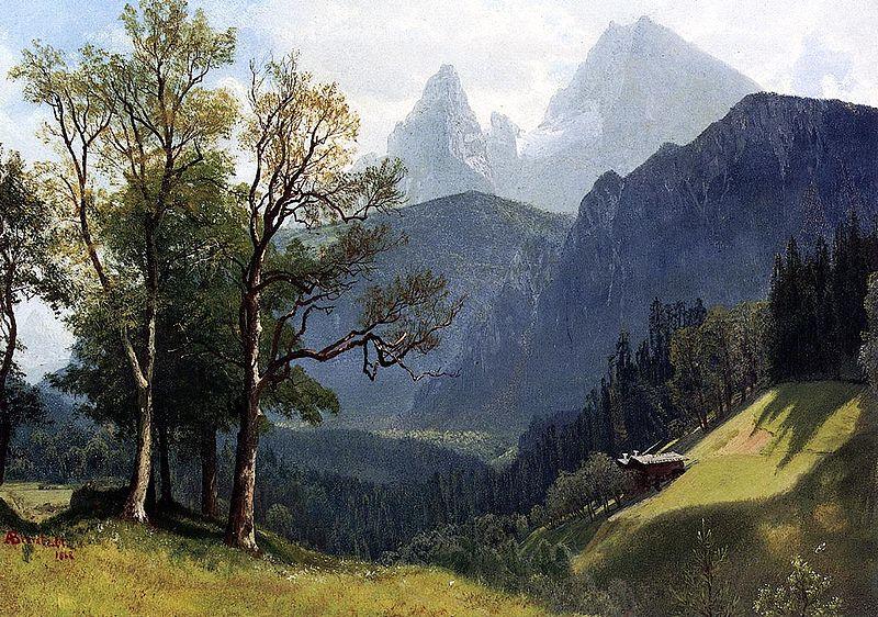Albert Bierstadt Tyrolean Landscape oil painting image
